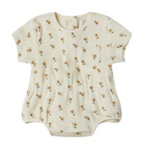 Baby overall in cotton terry with fruits motif 2 yrs
